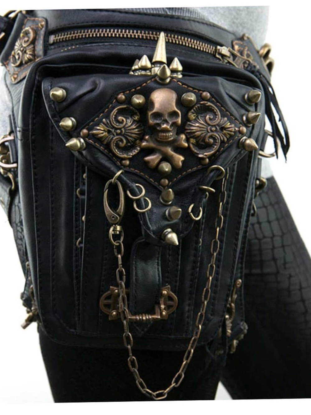 Steampunk goth purse - Picture 2 of 7
